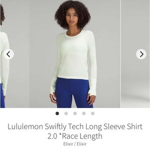 🔥Lululemon Long sleeve Swiftly Race 2.0 color Elixir  NWT size 4